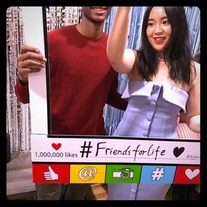 Elegant powder blue long dress